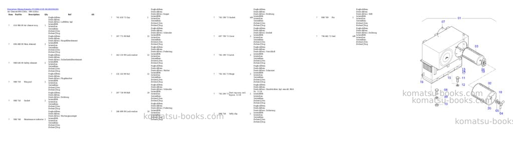 Komatsu pc3000-6 s/n 06330 Parts catalog cover Page 9