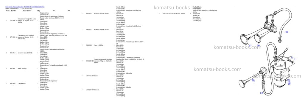 Komatsu PC3000-6E S/N 06343 Parts catalog cover Page 8