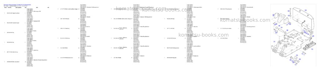 Komatsu PC3000-6E S/N 06360 Parts catalog cover Page 9 Komatsu PC3000-6E S/N 06360 Parts catalog cover Page 9