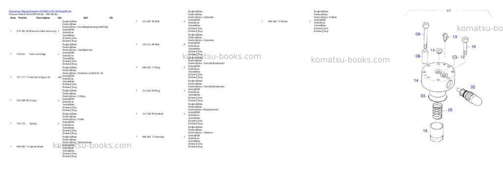 Komatsu pc4000-6 s/n 08154 Parts catalog cover Page 9