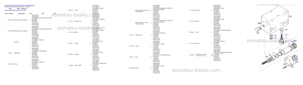 Komatsu pc4000-6 s/n 08156 Parts catalog cover Page 7