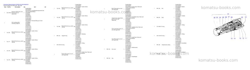 Komatsu pc4000-6 s/n 08159 Parts catalog cover Page 2