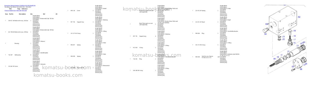Komatsu pc4000-6 s/n 08159 Parts catalog cover Page 6