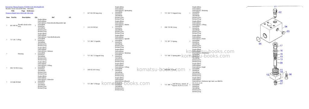 Komatsu pc4000-6 s/n 08159 Parts catalog cover Page 8