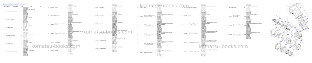 Komatsu pc4000-6e s/n 08165 Parts catalog cover Page 10 Komatsu pc4000-6e s/n 08165 Parts catalog cover Page 10