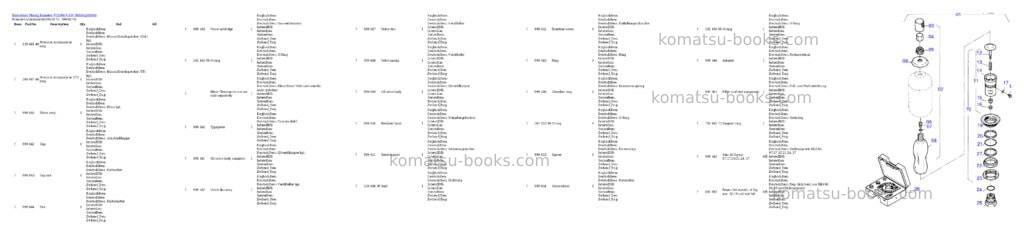 Komatsu pc4000-6 s/n 08166 Parts catalog cover Page 5