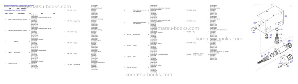 Komatsu pc4000-6 s/n 08166 Parts catalog cover Page 7