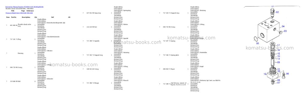 Komatsu pc4000-6 s/n 08166 Parts catalog cover Page 9