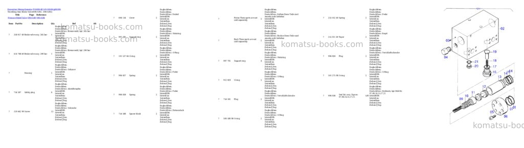 Komatsu pc4000-6e s/n 08169 Parts catalog cover Page 5 Komatsu pc4000-6e s/n 08169 Parts catalog cover Page 5