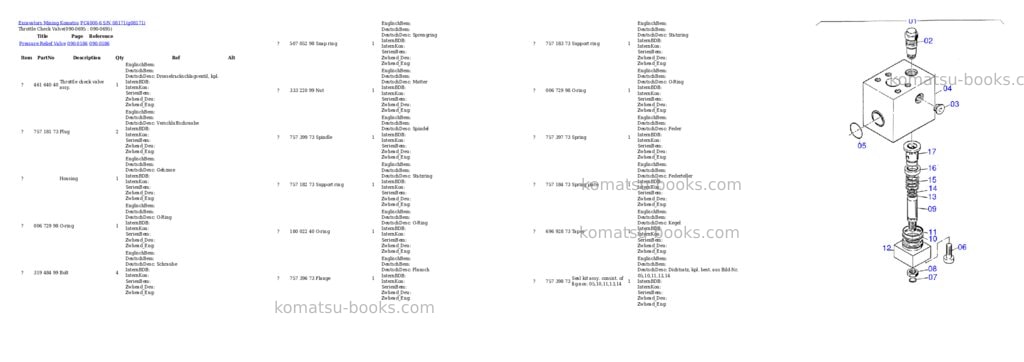 Komatsu pc4000-6 s/n 08171 Parts catalog cover Page 9