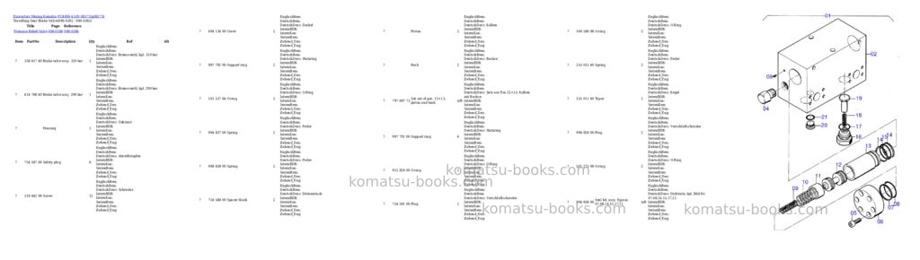 Komatsu pc4000-6 s/n 08173 Parts catalog cover Page 7 Komatsu pc4000-6 s/n 08173 Parts catalog cover Page 7