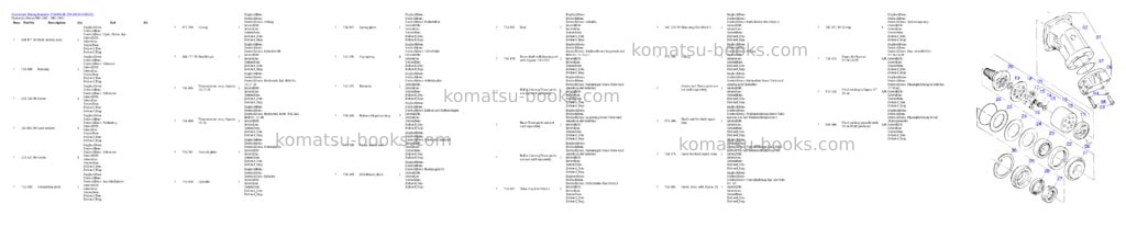 Komatsu PC4000-6E S/N 08192 Parts catalog cover Page 9 Komatsu PC4000-6E S/N 08192 Parts catalog cover Page 9