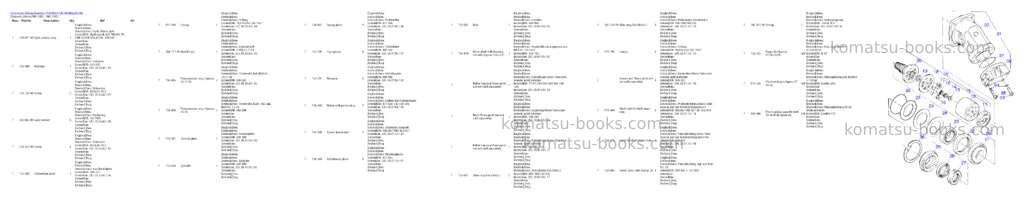 Komatsu pc4000-6 s/n 08184 Parts catalog cover Page 7 Komatsu pc4000-6 s/n 08184 Parts catalog cover Page 7