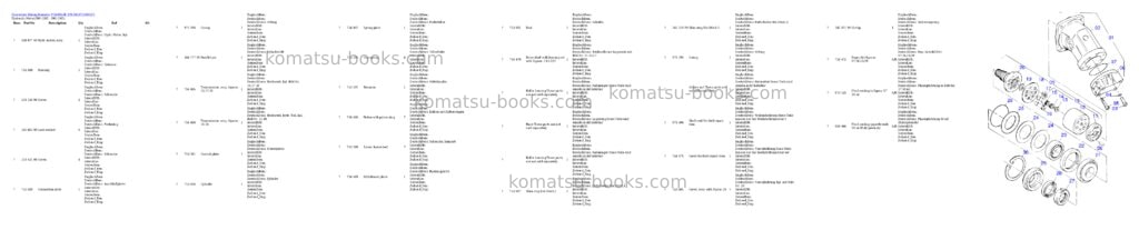 Komatsu pc4000-6e s/n 08187 Parts catalog cover Page 9 Komatsu pc4000-6e s/n 08187 Parts catalog cover Page 9
