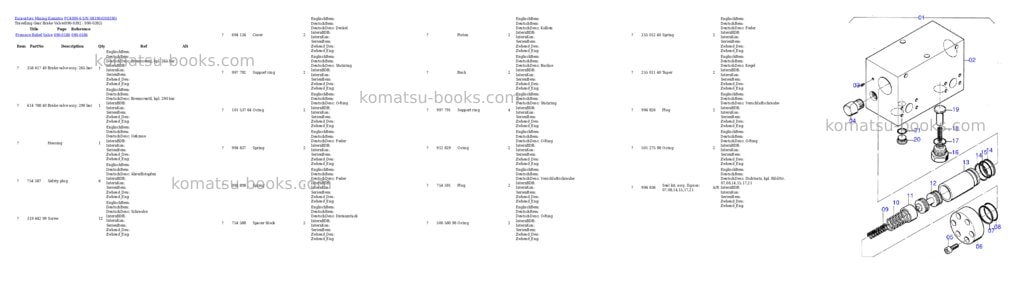 Komatsu pc4000-6 s/n 08190 Parts catalog cover Page 7