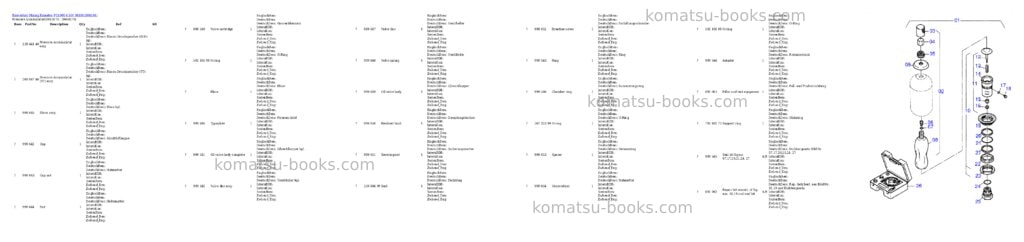 Komatsu pc4000-6 s/n 08191 Parts catalog cover