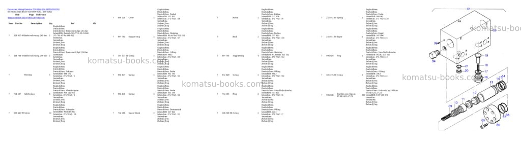 Komatsu pc4000-6 s/n 08193 Parts catalog cover Page 7