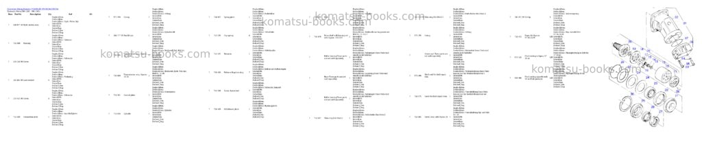 Komatsu pc4000-6e s/n 08194 Parts catalog cover Page 9 Komatsu pc4000-6e s/n 08194 Parts catalog cover Page 9