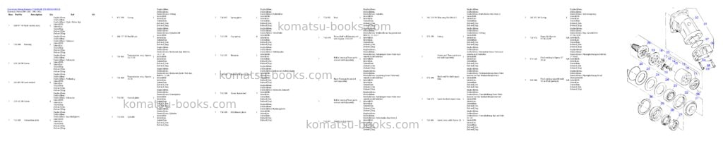 Komatsu pc4000-6e s/n 08203 Parts catalog cover Page 9 Komatsu pc4000-6e s/n 08203 Parts catalog cover Page 9