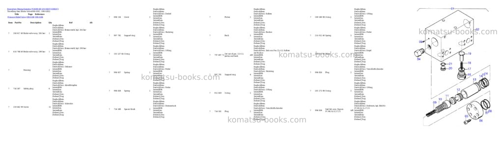 Komatsu pc4000-6e s/n 08207 Parts catalog cover Page 5 Komatsu pc4000-6e s/n 08207 Parts catalog cover Page 5