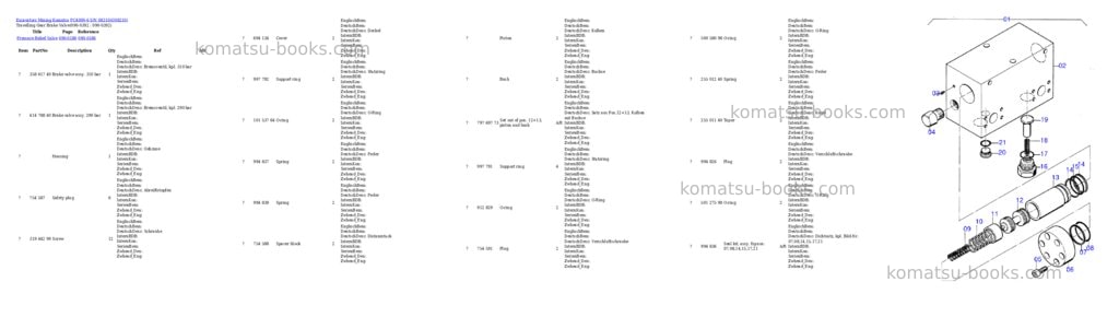 Komatsu pc4000-6 s/n 08210 Parts catalog cover Page 7