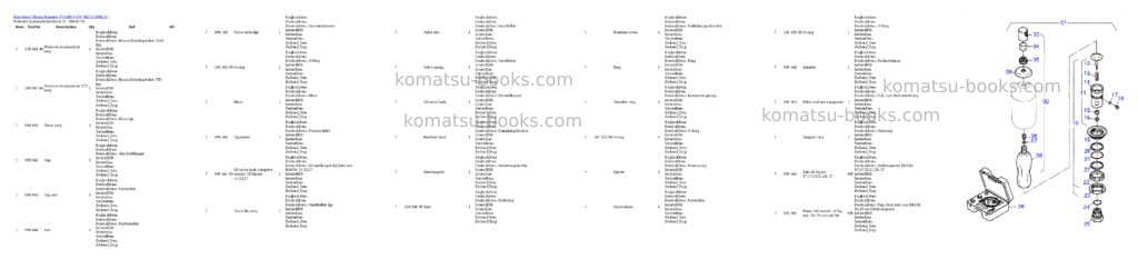 Komatsu pc4000-6 s/n 08211 Parts catalog cover Page 5