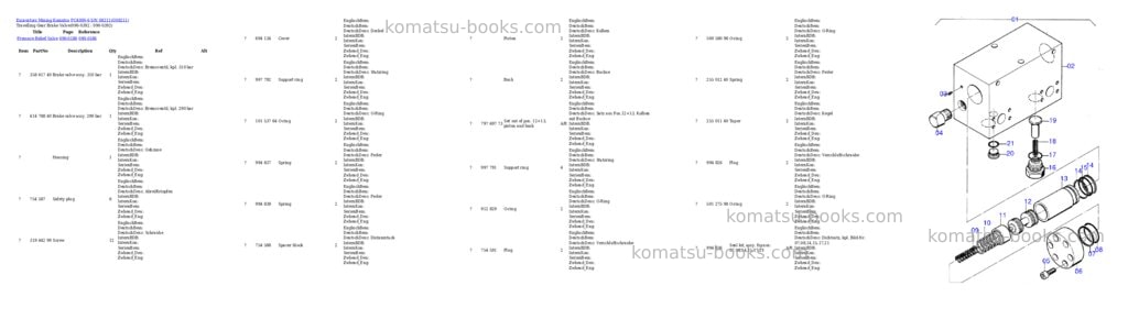 Komatsu pc4000-6 s/n 08211 Parts catalog cover Page 7