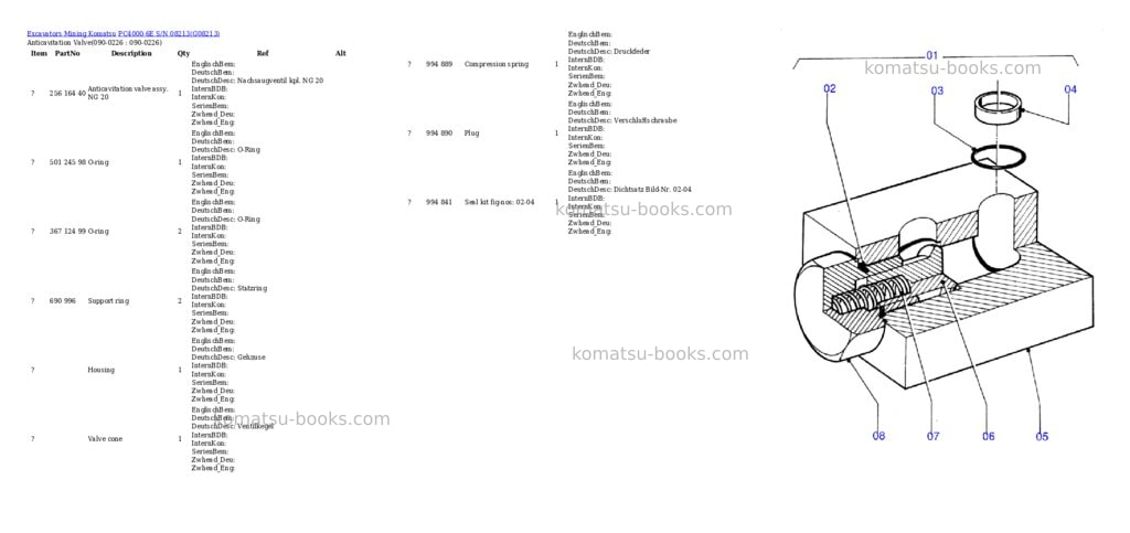 Komatsu pc4000-6e s/n 08213 Parts catalog cover Page 2 Komatsu pc4000-6e s/n 08213 Parts catalog cover Page 2