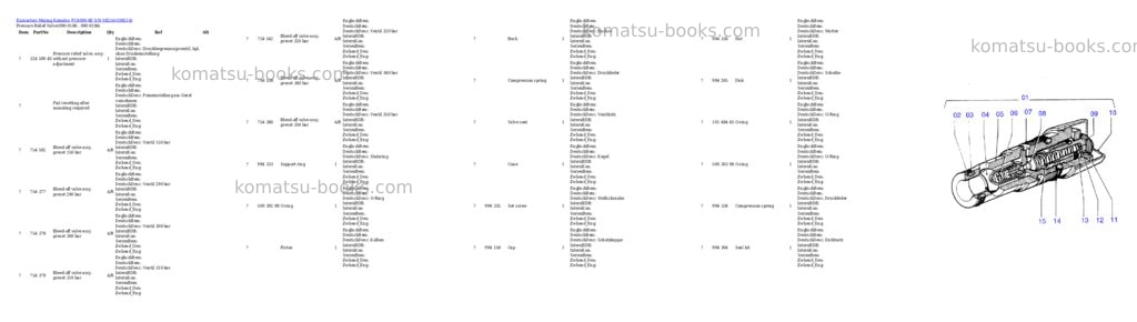 Komatsu pc4000-6e s/n 08214 Parts catalog cover Komatsu pc4000-6e s/n 08214 Parts catalog cover