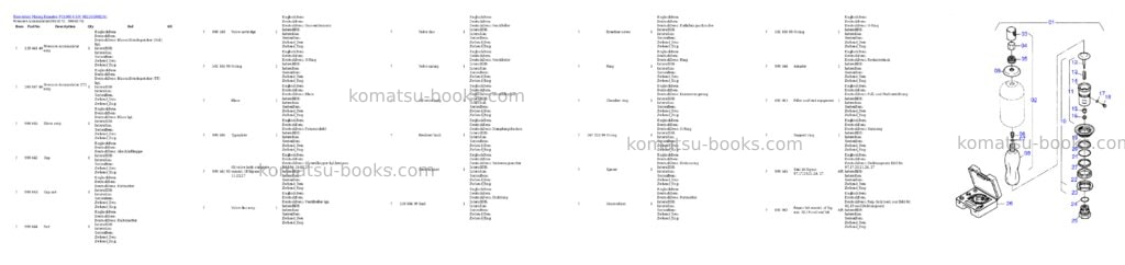 Komatsu pc4000-6 s/n 08216 Parts catalog cover Page 5 Komatsu pc4000-6 s/n 08216 Parts catalog cover Page 5