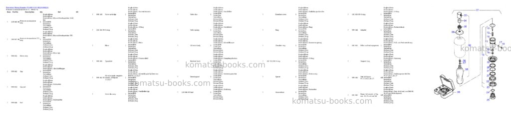 Komatsu pc4000-6 s/n 08220 Parts catalog cover Page 5