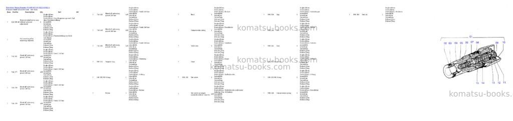 Komatsu pc4000-6e s/n 08225 Parts catalog cover Komatsu pc4000-6e s/n 08225 Parts catalog cover