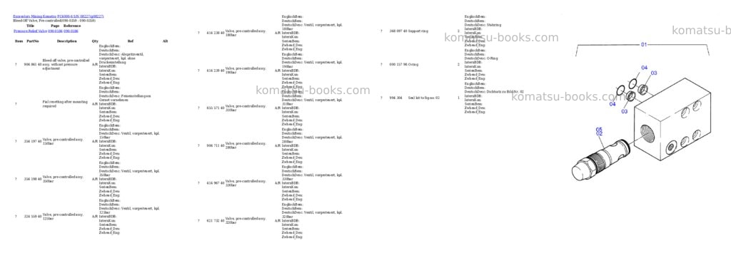 Komatsu pc4000-6 s/n 08227 Parts catalog cover Page 6