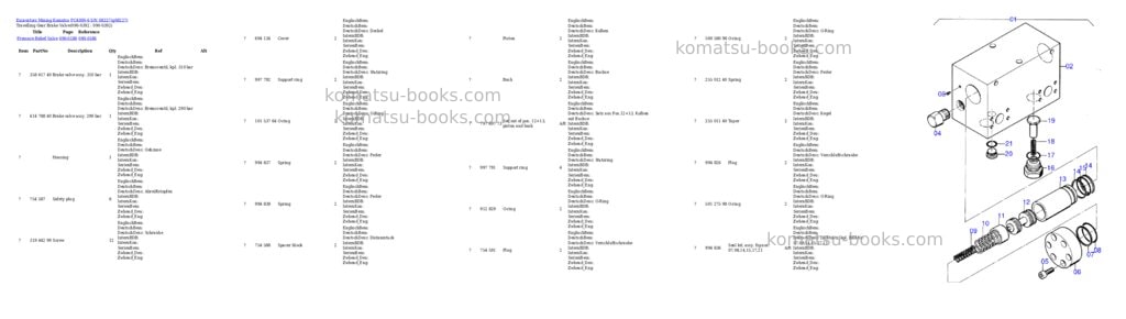 Komatsu pc4000-6 s/n 08227 Parts catalog cover Page 7