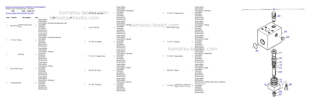 Komatsu pc4000-6e s/n 08229 Parts catalog cover Page 7