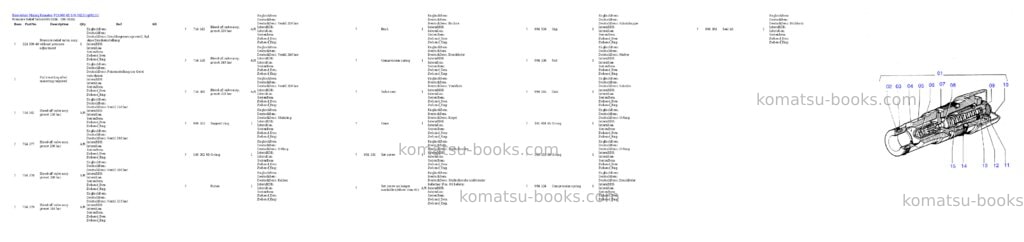 Komatsu pc4000-6e s/n 08231 Parts catalog cover Komatsu pc4000-6e s/n 08231 Parts catalog cover