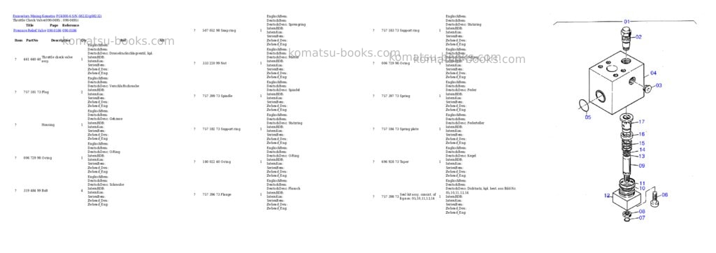 Komatsu pc4000-6 s/n 08232 Parts catalog cover Page 9