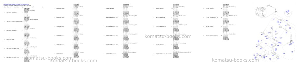 Komatsu pc4000-6e s/n 08234 Parts catalog cover Page 10 Komatsu pc4000-6e s/n 08234 Parts catalog cover Page 10