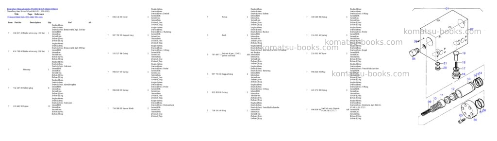 Komatsu pc4000-6e s/n 08235 Parts catalog cover Page 4 Komatsu pc4000-6e s/n 08235 Parts catalog cover Page 4