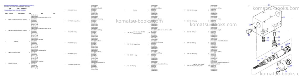 Komatsu pc4000-6 s/n 08237 Parts catalog cover Page 6