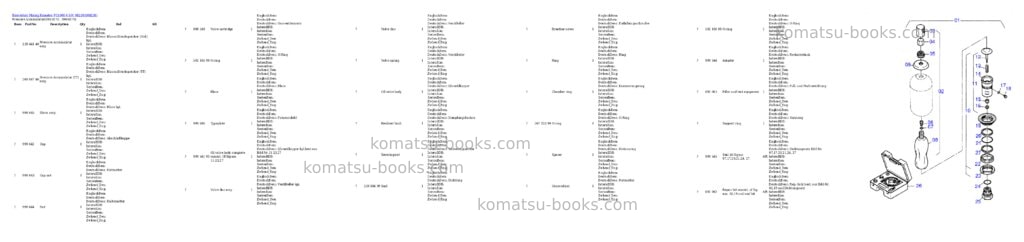 Komatsu PC4000-6 S/N 08238 Parts catalog cover Page 2 Komatsu PC4000-6 S/N 08238 Parts catalog cover Page 2