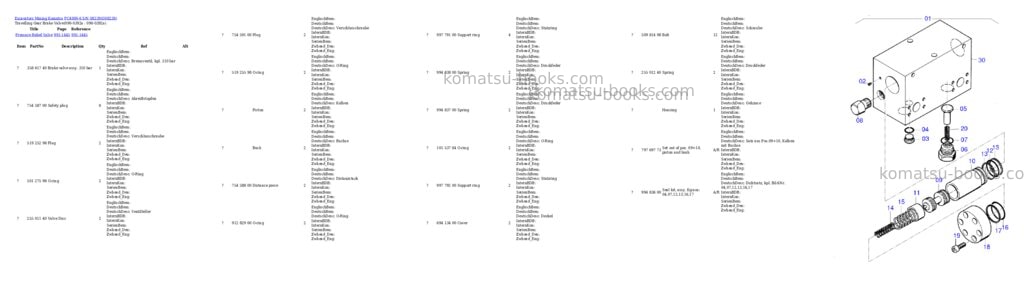 Komatsu pc4000-6 s/n 08239 Parts catalog cover Page 6 Komatsu pc4000-6 s/n 08239 Parts catalog cover Page 6