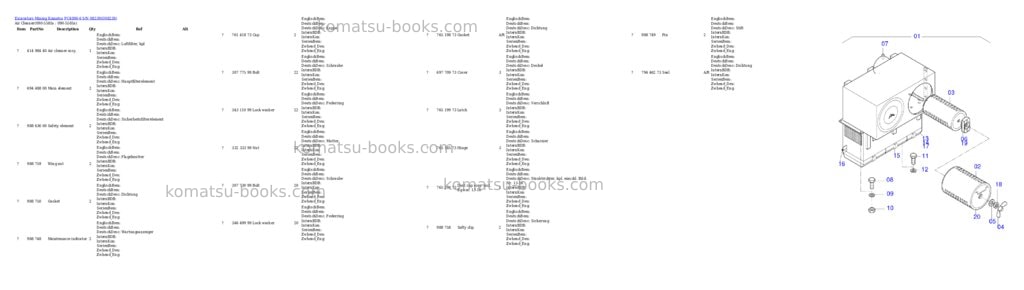 Komatsu pc4000-6 s/n 08239 Parts catalog cover Page 8 Komatsu pc4000-6 s/n 08239 Parts catalog cover Page 8