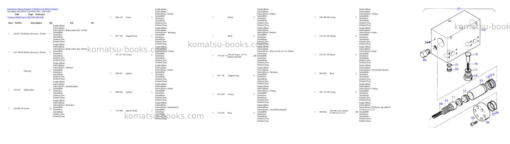Komatsu pc4000-6 s/n 08241 Parts catalog cover Page 5 Komatsu pc4000-6 s/n 08241 Parts catalog cover Page 5