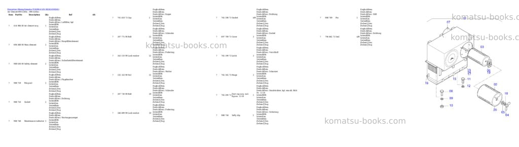 Komatsu pc4000-6 s/n 08242 Parts catalog cover Page 8