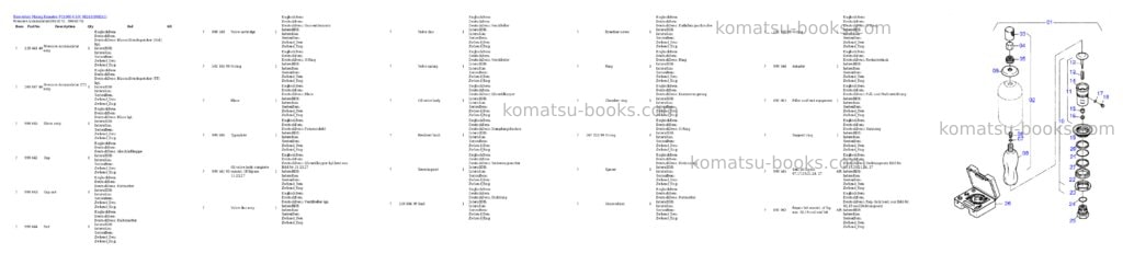 Komatsu pc4000-6 s/n 08243 Parts catalog cover Page 5 Komatsu pc4000-6 s/n 08243 Parts catalog cover Page 5