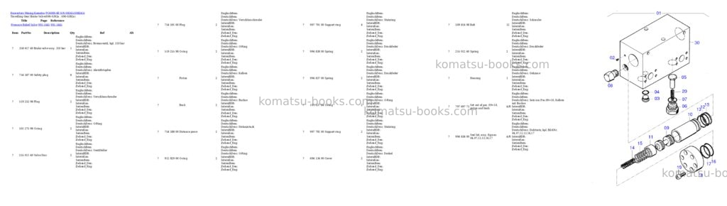 Komatsu pc4000-6e s/n 08245 Parts catalog cover Page 4 Komatsu pc4000-6e s/n 08245 Parts catalog cover Page 4