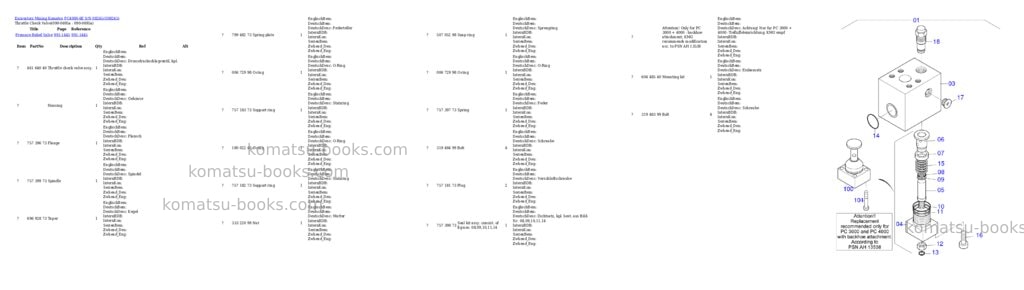 Komatsu pc4000-6e s/n 08245 Parts catalog cover Page 6 Komatsu pc4000-6e s/n 08245 Parts catalog cover Page 6