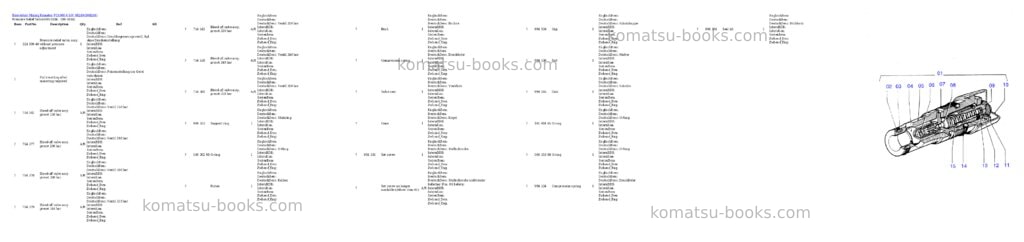 Komatsu pc4000-6 s/n 08249 Parts catalog cover Page 3