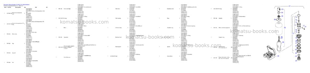 Komatsu pc4000-6 s/n 08249 Parts catalog cover Page 4